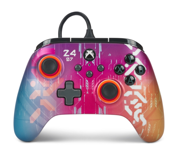 PowerA Förbättrad trådbunden handkontroll - Cyber Style (Xbox X/S) i gruppen HEMELEKTRONIK / Spelkonsoler & Tillbehör / Xbox Series X/S / Tillbehör hos TP E-commerce Nordic AB (D02265)