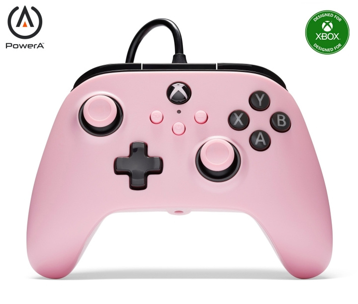 PowerA Trådbunden handkontroll - rosa (Xbox X/S) i gruppen HEMELEKTRONIK / Spelkonsoler & Tillbehör / Xbox Series X/S / Tillbehör hos TP E-commerce Nordic AB (D02293)