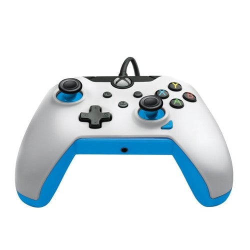 PDP Gaming Wired Controller Xbox Series X White - Ion (Blue) i gruppen HEMELEKTRONIK / Spelkonsoler & Tillbehör / Xbox Series X/S / Tillbehör hos TP E-commerce Nordic AB (D02328)