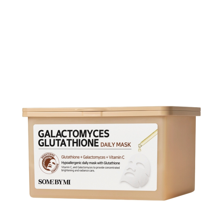 Some By Mi Galactomyces Glutathione Daily Mask - 30 ark i gruppen SKÖNHET & HÄLSA / Hudvård / Ansiktsvård / Masker hos TP E-commerce Nordic AB (D02375)