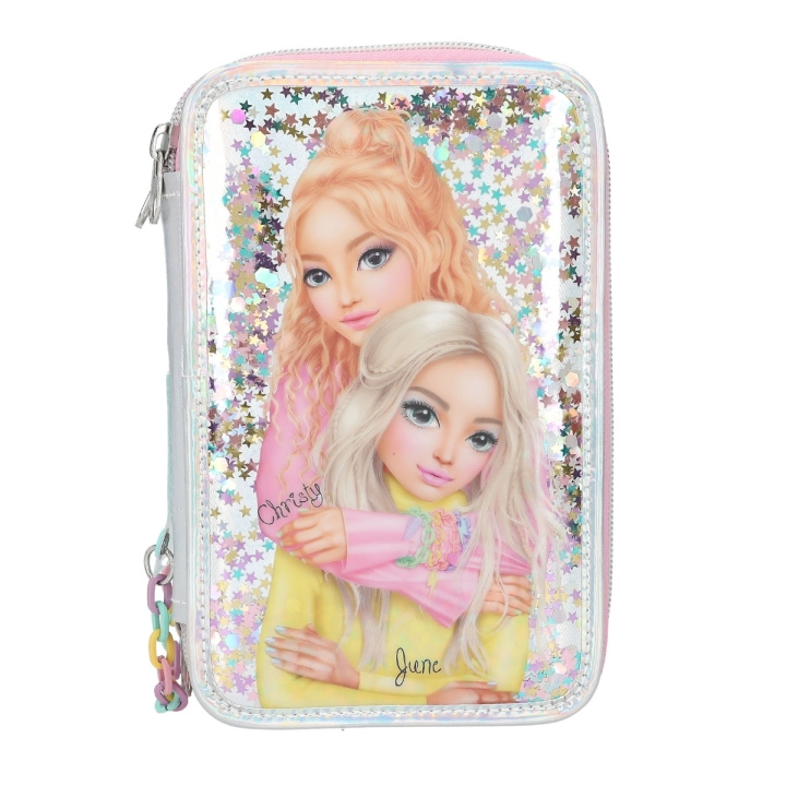 TOPModel Triple Pencil Case ELECTRIC ( 0413196 ) i gruppen LEKSAKER, BARN- & BABYPRODUKTER / Leksaker / Pennfodral hos TP E-commerce Nordic AB (D02537)