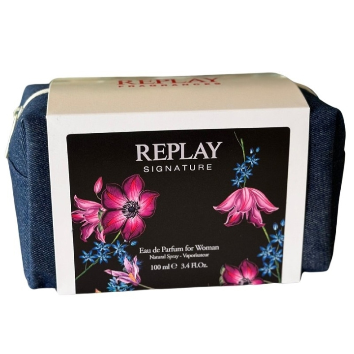 Replay Giftset Replay Signature Woman Edp 100ml + Pochette i gruppen SKÖNHET & HÄLSA / Presentkit / Presentkit För Henne hos TP E-commerce Nordic AB (D03065)