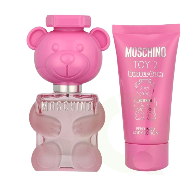 Moschino Toy 2 Bubble Gum Giftset 80 ml Edt Spray 30ml/Body Lotion 50ml i gruppen SKÖNHET & HÄLSA / Presentkit / Presentkit För Henne hos TP E-commerce Nordic AB (D03150)