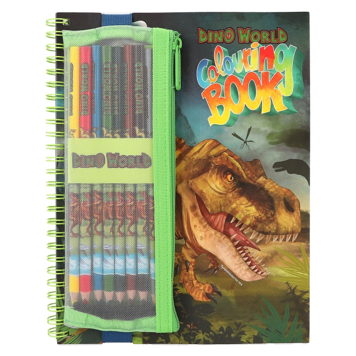 Dino World Målarbok med färgpennor - (412746) i gruppen LEKSAKER, BARN- & BABYPRODUKTER / Leksaker / Pyssel hos TP E-commerce Nordic AB (D04479)