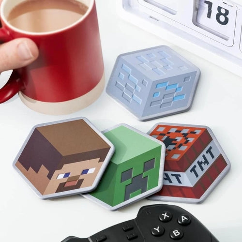 Paladone Minecraft Underlägg i metall i gruppen SPORT, FRITID & HOBBY / Roliga prylar / Övrigt hos TP E-commerce Nordic AB (D04612)