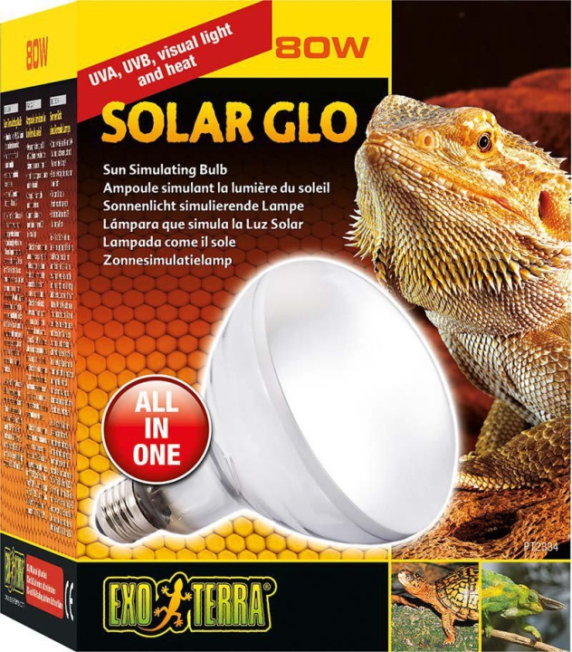 Exoterra Solar Glo 80W Uva/Uvb Värme & solljus E27 - (220.1818) i gruppen HEM, HUSHÅLL & TRÄDGÅRD / Djurtillbehör / Tillbehör till terrarium hos TP E-commerce Nordic AB (D04765)