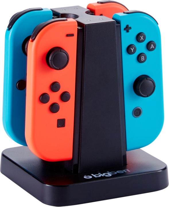 Bigben Switch Quad-laddare Joy-Con i gruppen HEMELEKTRONIK / Spelkonsoler & Tillbehör / Nintendo Switch / Tillbehör hos TP E-commerce Nordic AB (D04834)