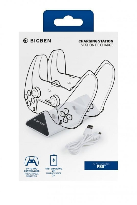 Bigben PS5 dubbel laddare V2 i gruppen HEMELEKTRONIK / Spelkonsoler & Tillbehör / Sony PlayStation 5 / Tillbehör hos TP E-commerce Nordic AB (D04842)