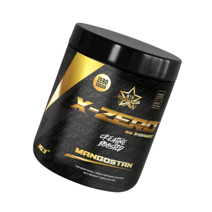 X-GAMER Energidryckspulver X-Zero 160 gram Mangostan i gruppen DATORER & KRINGUTRUSTNING / Gaming / Energidryck för Gamers hos TP E-commerce Nordic AB (D05305)