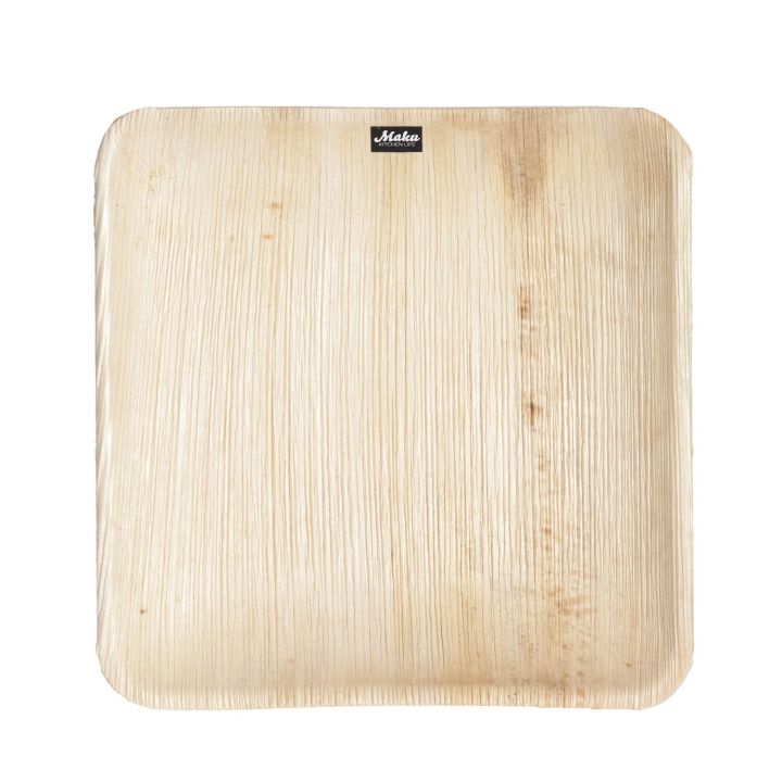 Maku Palm Leaf Plate 20X20 cm 10Pcs i gruppen HEM, HUSHÅLL & TRÄDGÅRD / Köksredskap / Övriga köksredskap hos TP E-commerce Nordic AB (D05416)