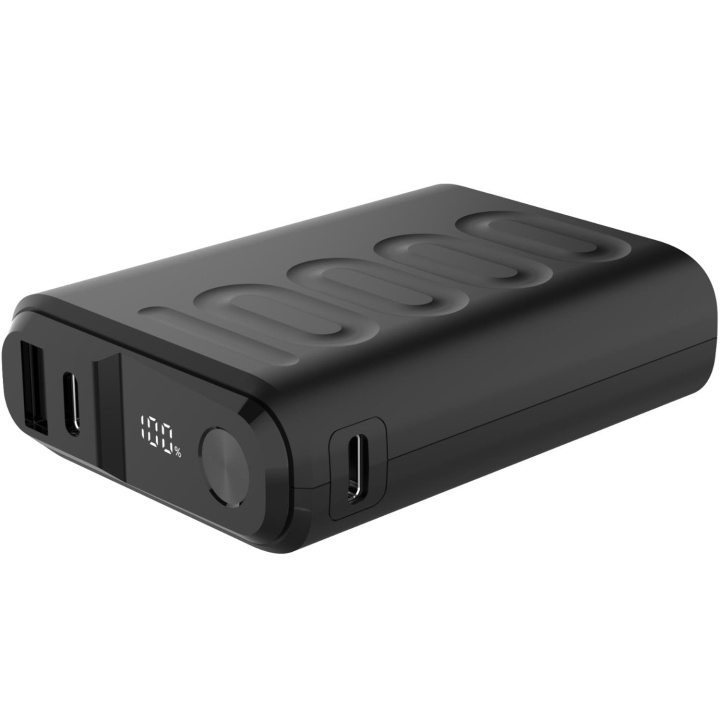 Celly PowerBank 10.000 mAh 20W PD Svart i gruppen SMARTPHONE & SURFPLATTOR / Laddare & Kablar / Powerbanks hos TP E-commerce Nordic AB (D05517)