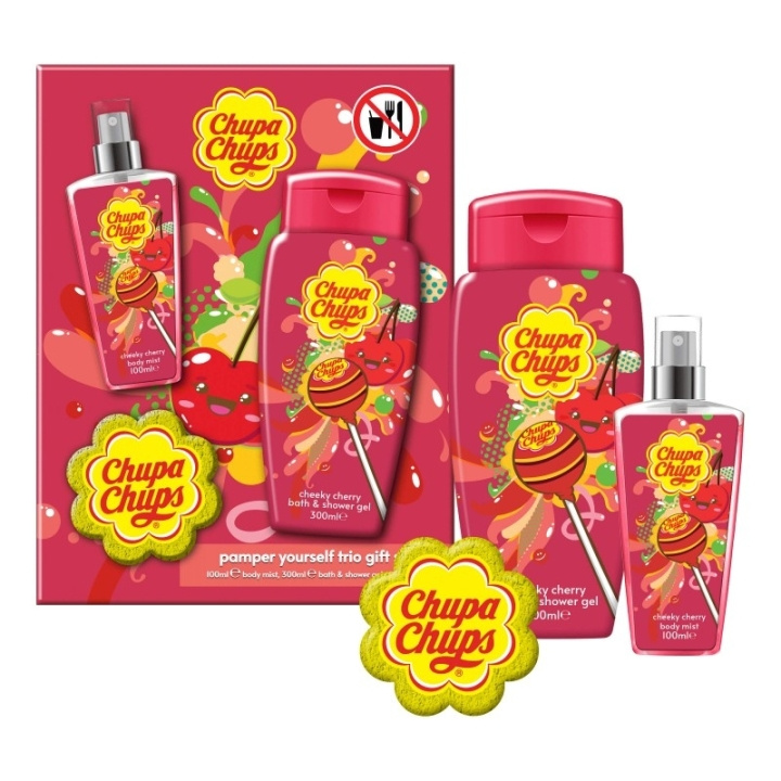 Chupa Chups Giftset Chupa Chups Pamper Yourself Trio Cheeky Cherry i gruppen SKÖNHET & HÄLSA / Presentkit / Presentkit För Henne hos TP E-commerce Nordic AB (D05583)