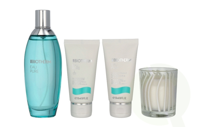 Biotherm Eau Pure Set 270 ml Edt Spray 100ml/Body Milk 50ml/Shower Gel 50ml/Scented Candle 70gr i gruppen SKÖNHET & HÄLSA / Presentkit / Presentkit För Henne hos TP E-commerce Nordic AB (D05931)