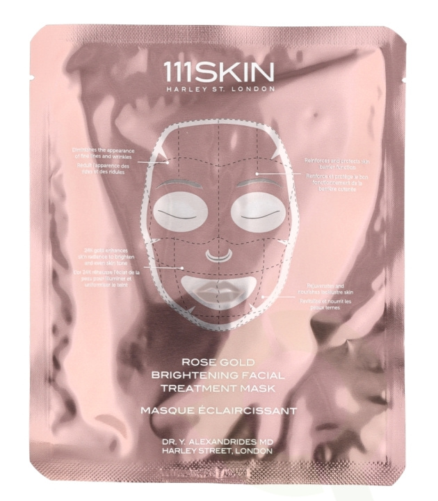 111Skin Rose Gold Brightening Facial Treatment Mask Set 150 ml 5x30ml i gruppen SKÖNHET & HÄLSA / Hudvård / Ansiktsvård / Masker hos TP E-commerce Nordic AB (D06309)