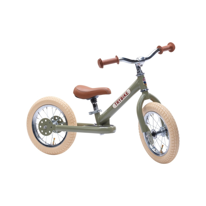 Trybike 2 hjul stål - Vintage grön (30TBS-2-GRN-VIN) | LEKSAKER, BARN- & BABYPRODUKTER - Uteleksaker - Cyklar & Sparkcyklar | GameStuff