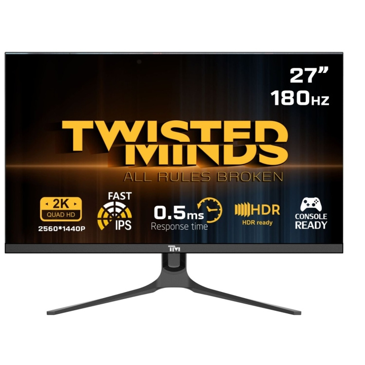 Twisted Minds Blaze Series Flat 27 QHD - 180HZ 0,5MS Snabb IPS HDMI 2.1-spelmonitor i gruppen DATORER & KRINGUTRUSTNING / Datorskärmar & Tillbehör / Datorskärmar hos TP E-commerce Nordic AB (D07088)