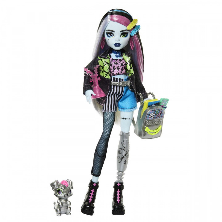 Monster High - Core docka med husdjur - Frankie (HXH73) i gruppen LEKSAKER, BARN- & BABYPRODUKTER / Leksaker / Dockor & Tillbehör hos TP E-commerce Nordic AB (D07136)