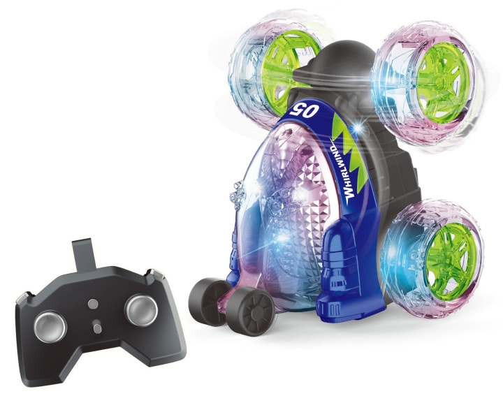 TEC-TOY Crazy Tumbler - Stuntbil med belysning - R/C 2,4GHz - Blå (534446) i gruppen LEKSAKER, BARN- & BABYPRODUKTER / Radiostyrt / Radiostyrda bilar hos TP E-commerce Nordic AB (D07177)
