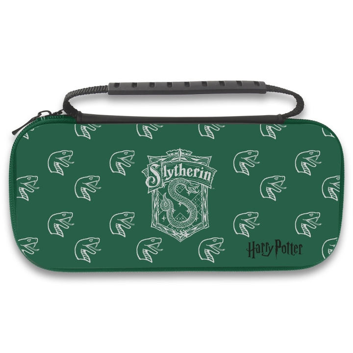 Trade Invaders Harry Potter - Slimmad bärväska - Slytherin i gruppen HEMELEKTRONIK / Spelkonsoler & Tillbehör / Nintendo Switch / Tillbehör hos TP E-commerce Nordic AB (D07232)