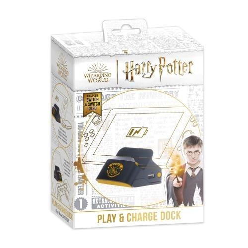 Trade Invaders Harry Potter-Nintendo Switch-2 i 1 Docka och Stativ-Svart Hogwarts i gruppen HEMELEKTRONIK / Spelkonsoler & Tillbehör / Nintendo Switch / Tillbehör hos TP E-commerce Nordic AB (D07536)