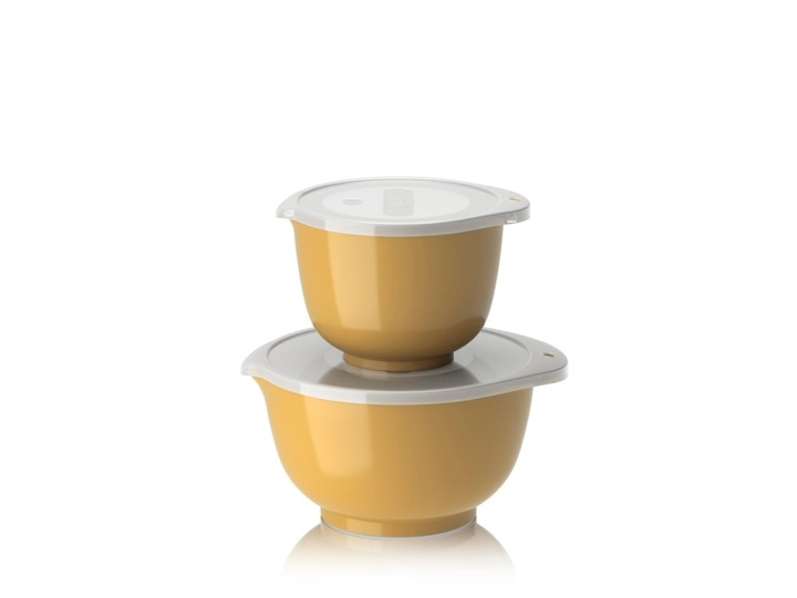 Rosti NYA Margrethe-skålar, Set om 2 + lock - Curry i gruppen HEM, HUSHÅLL & TRÄDGÅRD / Köksredskap / Övriga köksredskap hos TP E-commerce Nordic AB (D07656)
