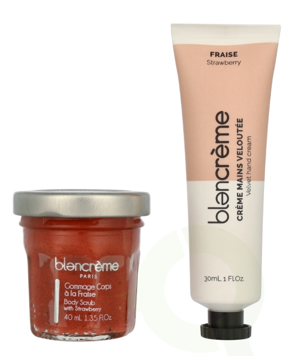 Blancreme Hand Cream Duo 70 ml Hand Cream 30ml/Scrub 40ml - Strawberry/Pomegrante i gruppen SKÖNHET & HÄLSA / Manikyr/Pedikyr / Handkräm hos TP E-commerce Nordic AB (D07806)