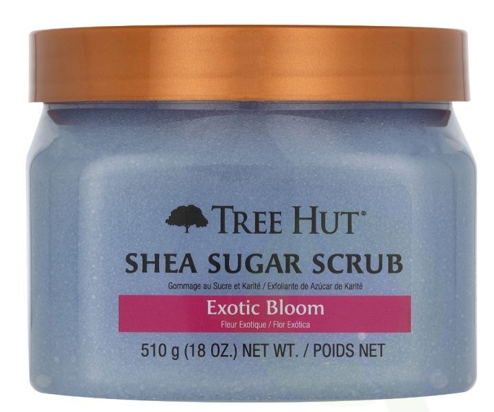 Tree Hut Shea Sugar Scrub 510 g Exotic Bloom i gruppen SKÖNHET & HÄLSA / Hudvård / Ansiktsvård / Skrubb / Peeling hos TP E-commerce Nordic AB (D08342)