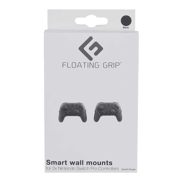 FLOATING GRIP Nintendo Switch Pro Controller väggfäste från FLOATING GRIP®, Svart i gruppen HEMELEKTRONIK / Spelkonsoler & Tillbehör / Nintendo Switch / Tillbehör hos TP E-commerce Nordic AB (D08471)