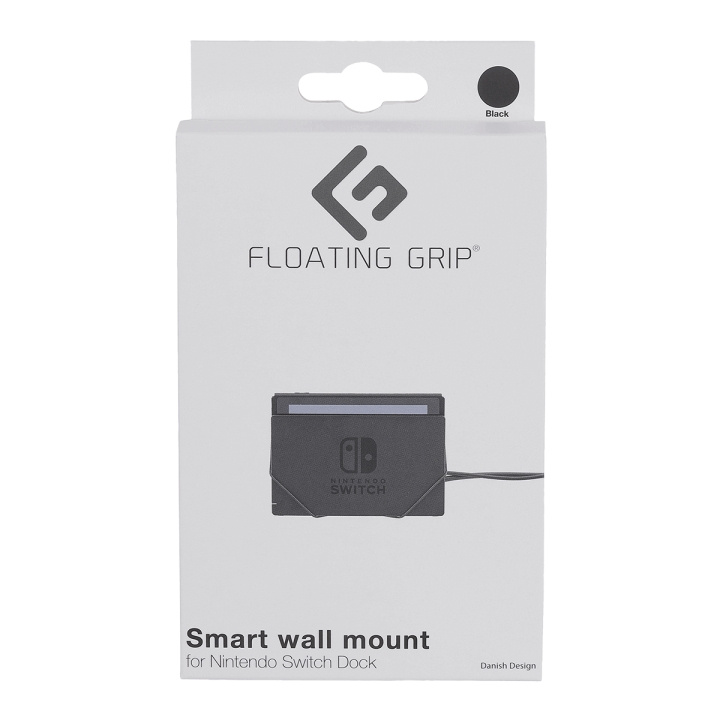 FLOATING GRIP Väggfäste för Nintendo Switch-docka från FLOATING GRIP®, Svart i gruppen HEMELEKTRONIK / Spelkonsoler & Tillbehör / Nintendo Switch / Tillbehör hos TP E-commerce Nordic AB (D08622)