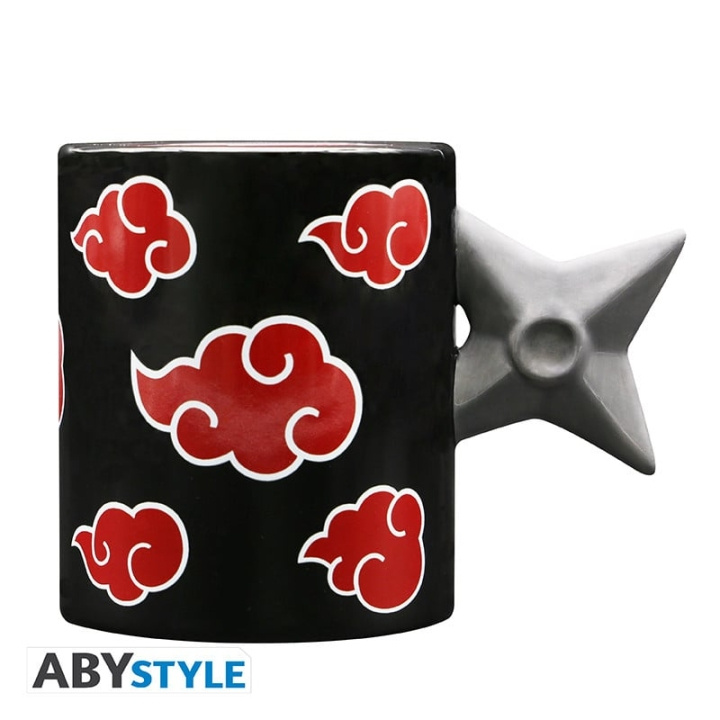 Abysse NARUTO SHIPPUDEN - Mugg med 3D-handtag - Akatsuki Shuriken x2 i gruppen SPORT, FRITID & HOBBY / Roliga prylar / Muggar hos TP E-commerce Nordic AB (D08725)