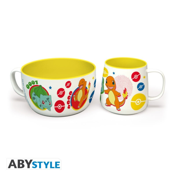 Abysse POKEMON - Frukostset Mugg + Skål - Pikachu & Kanto Förrätter i gruppen LEKSAKER, BARN- & BABYPRODUKTER / Äta & Dricka / Barnserviser hos TP E-commerce Nordic AB (D08921)