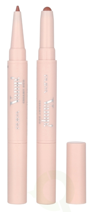 Pupa Milano Pupa Vamp! Creamy Duo Lip Pencil 1 g #001 Fair Nude i gruppen SKÖNHET & HÄLSA / Makeup / Läppar / Läppenna hos TP E-commerce Nordic AB (D09381)