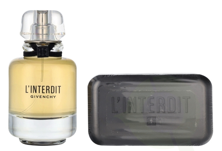 Givenchy L\'Interdit Giftset 200 ml Edp Spray 50ml/Perfumed Soap 150gr i gruppen SKÖNHET & HÄLSA / Doft & Parfym / Parfym / Parfym för henne hos TP E-commerce Nordic AB (D09472)