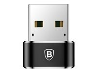 Baseus USB-C adapter Svart i gruppen DATORER & KRINGUTRUSTNING / Datorkablar / USB-kablar / USB-A / Adaptrar hos TP E-commerce Nordic AB (D10282)