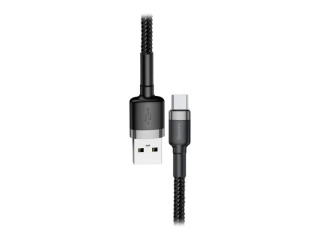 Baseus Cafule USB 2.0 USB Type-C kabel 3m Sort Grå
