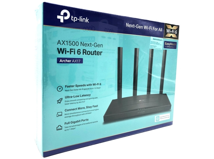 TP-Link Archer AX17 V1 trådlös router Desktop i gruppen DATORER & KRINGUTRUSTNING / Nätverk / Routrar hos TP E-commerce Nordic AB (D10542)