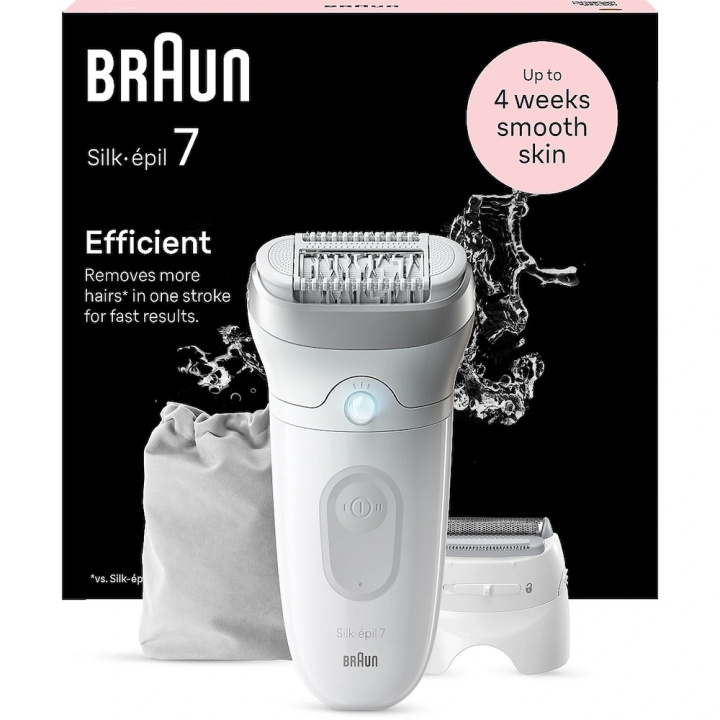 Braun Silk-epil 7 SE7-041 Epilator Grå i gruppen SKÖNHET & HÄLSA / Hår & Styling / Hårborttagning / Epilatorer hos TP E-commerce Nordic AB (D10547)