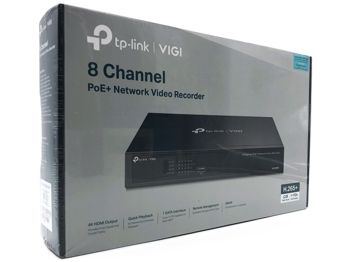 TP-Link VIGI NVR1008H-8MP V1 Standalone NVR i gruppen DATORER & KRINGUTRUSTNING / Nätverk / Routrar hos TP E-commerce Nordic AB (D10563)