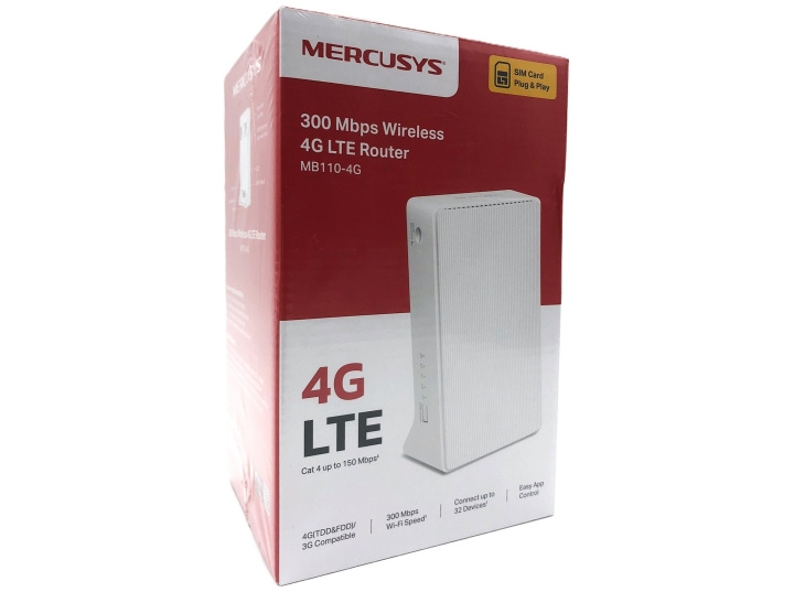 TP-Link Mercusys MB110-4G V1 trådlös router Desktop i gruppen DATORER & KRINGUTRUSTNING / Nätverk / Routrar hos TP E-commerce Nordic AB (D10573)
