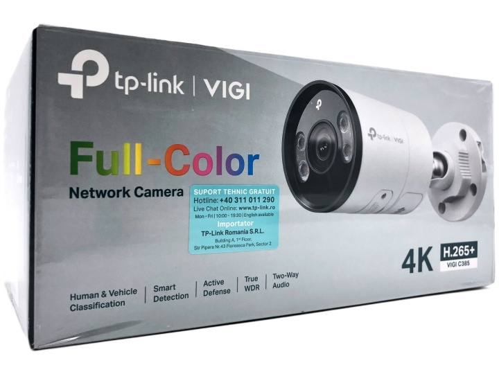 TP-Link VIGI C385 V1.6 Nätverksövervakningskamera utomhus 3840 x 2160 i gruppen HEM, HUSHÅLL & TRÄDGÅRD / Larm & Säkerhet / Övervakningskameror / Digitalt (Nätverk) / Utomhuskameror hos TP E-commerce Nordic AB (D10590)