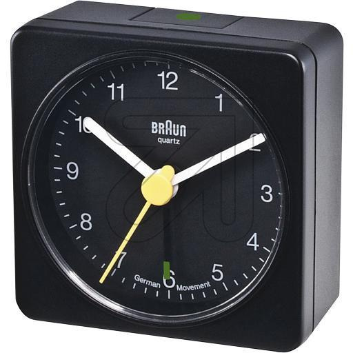 Braun BC02XB, Quartz-väckarklocka, Rektangel, Svart, Analog, Batteri, AA i gruppen HEM, HUSHÅLL & TRÄDGÅRD / Väggklockor & Räkneverk / Väckarklockor hos TP E-commerce Nordic AB (D10649)