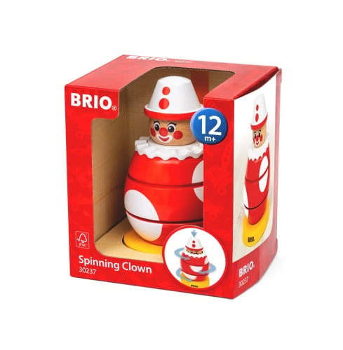 BRIO Snurrande clown - (30237) i gruppen LEKSAKER, BARN- & BABYPRODUKTER / Babyleksaker / Aktivitetsleksaker hos TP E-commerce Nordic AB (D11130)
