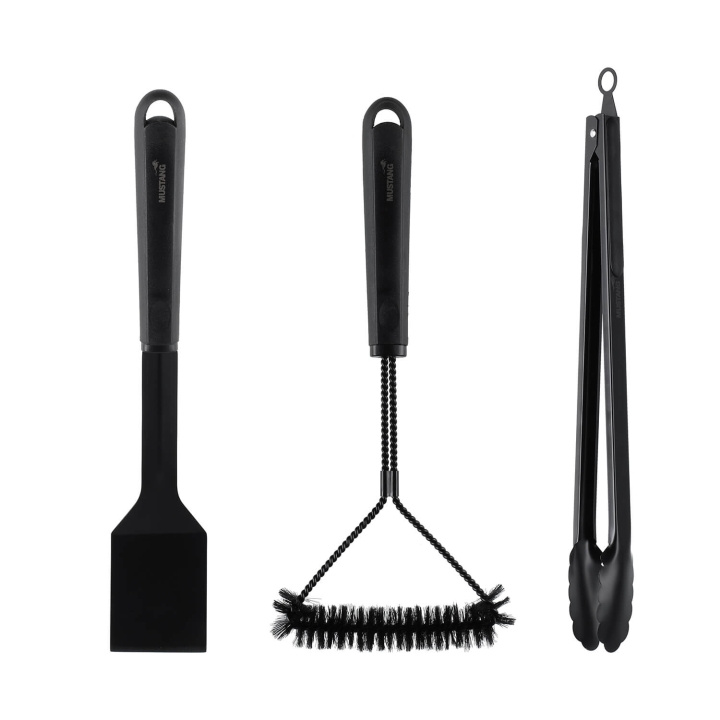 Mustang Grill Tool Set 3 pcs Black Line i gruppen HEM, HUSHÅLL & TRÄDGÅRD / Trädgårdsprodukter / Grillar & Grilltillbehör hos TP E-commerce Nordic AB (D12000)