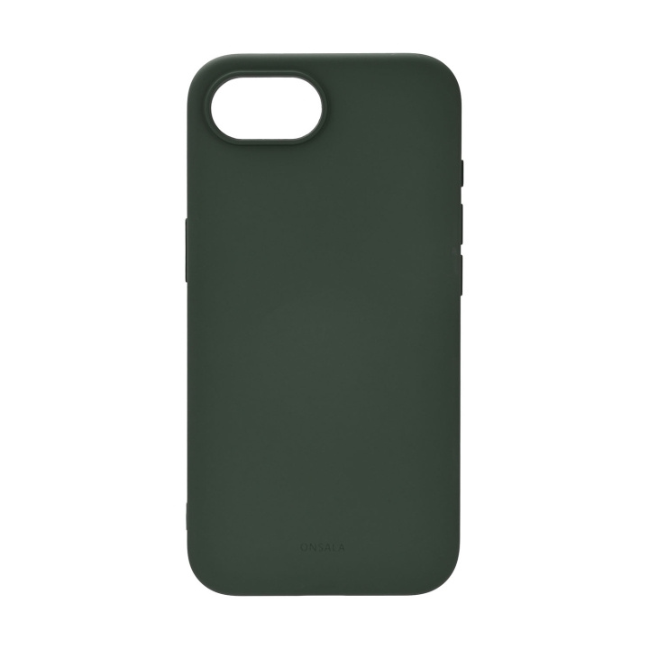 Onsala Mobilskal iPhone 16e Baksida med Silikonkänsla MagSerie Återvunnen Olive Green i gruppen SMARTPHONE & SURFPLATTOR / Mobilskydd / Apple / iPhone 16 hos TP E-commerce Nordic AB (D12013)