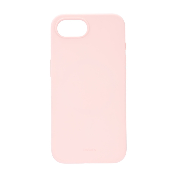 Onsala Mobilskal iPhone 16e Baksida med Silikonkänsla MagSerie Återvunnen Chalk Pink i gruppen SMARTPHONE & SURFPLATTOR / Mobilskydd / Apple / iPhone 16 hos TP E-commerce Nordic AB (D12014)