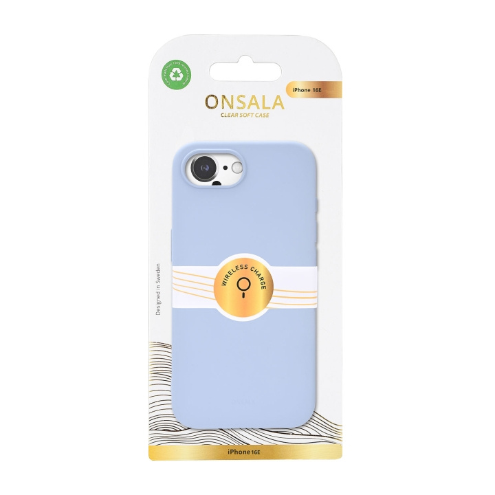 Onsala Mobilskal iPhone 16e Baksida med Silikonkänsla MagSerie Återvunnen Summer Sky i gruppen SMARTPHONE & SURFPLATTOR / Mobilskydd / Apple / iPhone 16 hos TP E-commerce Nordic AB (D12015)