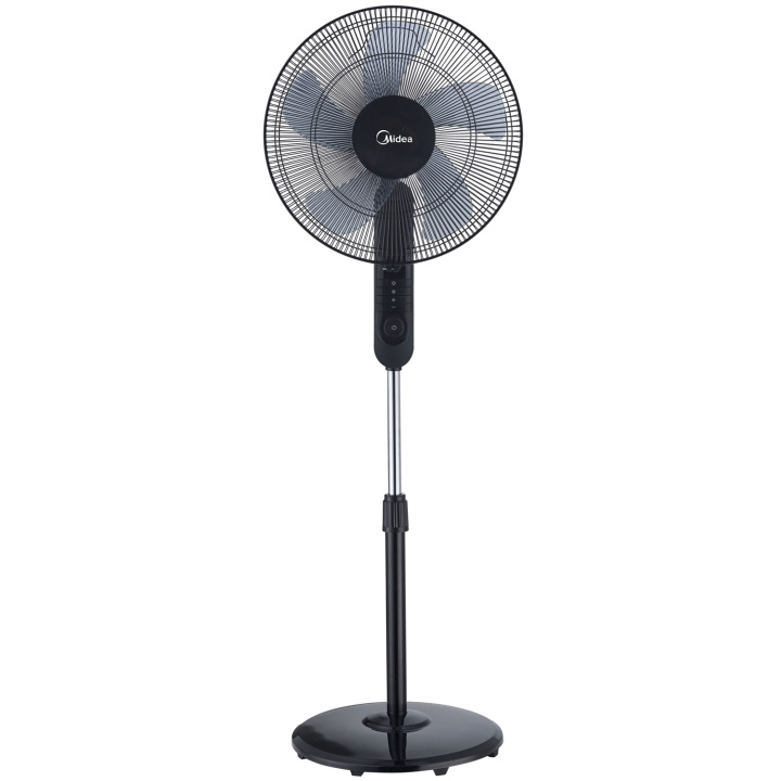 Midea Golvfläkt 3 Hastigheter och Fjärrkontroll, Svart i gruppen HEM, HUSHÅLL & TRÄDGÅRD / Fläktar & Klimatprodukter / Golvfläktar hos TP E-commerce Nordic AB (D12101)