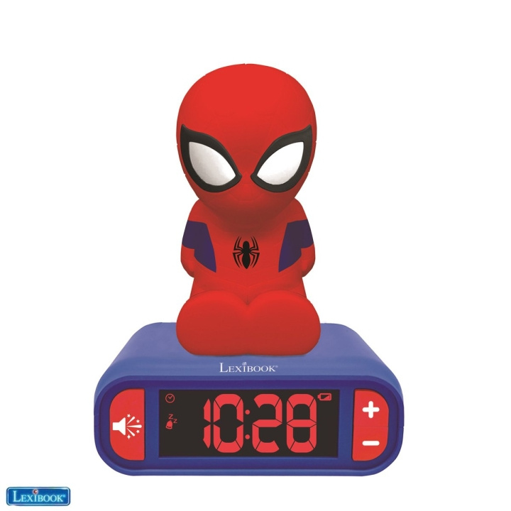 Lexibook Spider-Man - väckarklocka med nattlampa 3D (RL800SP) i gruppen HEM, HUSHÅLL & TRÄDGÅRD / Väggklockor & Räkneverk / Väckarklockor hos TP E-commerce Nordic AB (D12194)