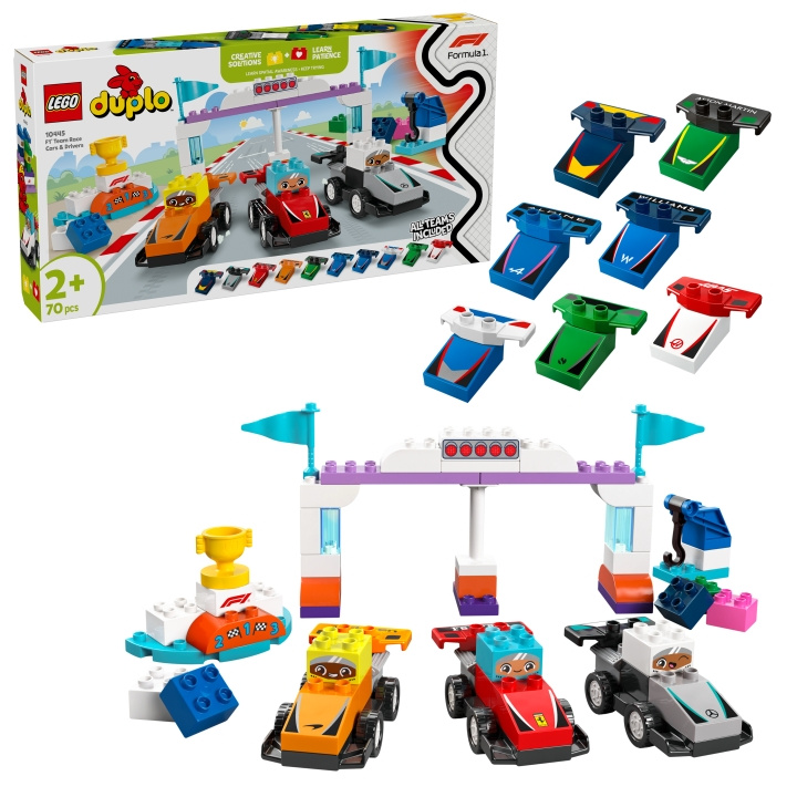 LEGO DUPLO Town - F1® Team Race Bilar och förare (10445) i gruppen LEKSAKER, BARN- & BABYPRODUKTER / Leksaker / Byggleksaker / Lego hos TP E-commerce Nordic AB (D12257)