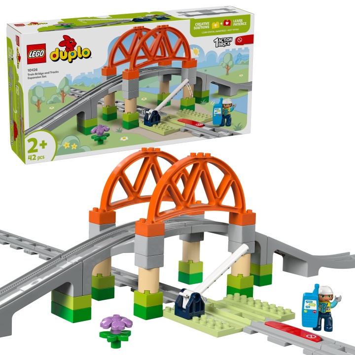 LEGO DUPLO Town - Expansionsset med tågbro och tågspår (10426) | LEKSAKER, BARN- & BABYPRODUKTER - Leksaker - Byggleksaker - Lego | GameStuff